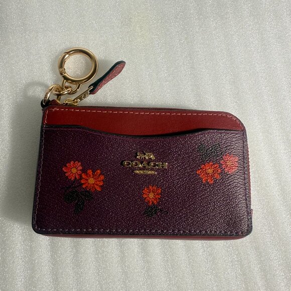 Coach multifunction card case country floral pattern CM971 - Picture 1 of 5
